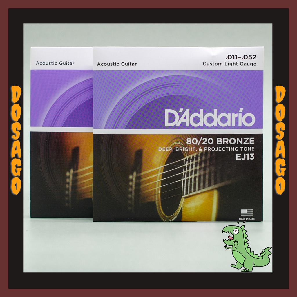 Dây Đàn Guitar Acoustic D'Addario EJ13 - Size 11 - Tặng kèm dây lẻ số 1