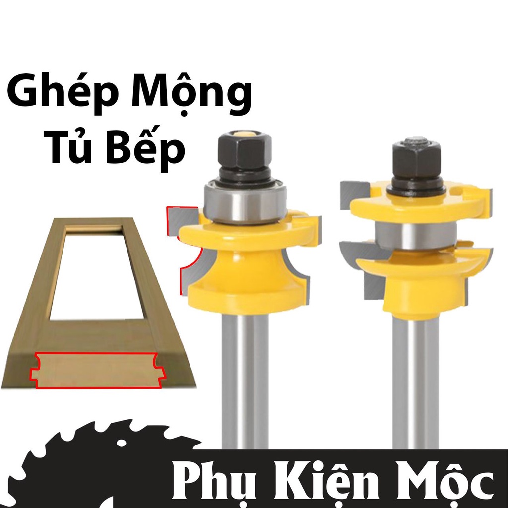 Bộ Mũi Soi Ghép Mộng Tủ Bếp Cánh Cong Muwang Đài Loan Cao Cấp