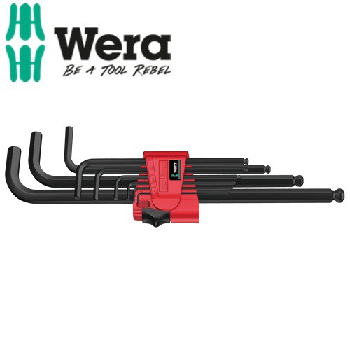 Bộ lục giác đầu bi dài 950/9 Hex-Plus 6 SB gồm 9 cái Wera 05073596001