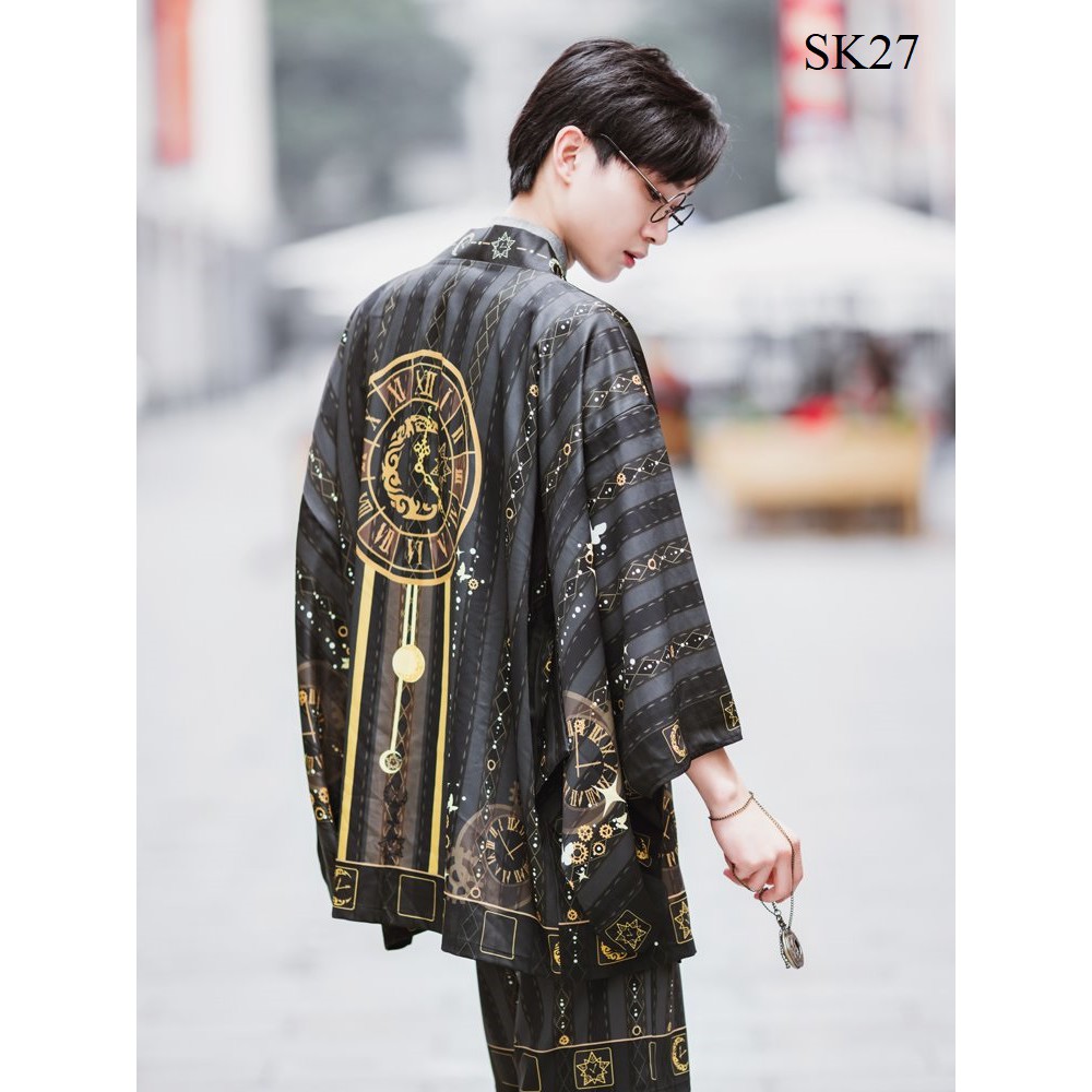 Áo Haori Đồng Hồ Thời Gian Siêu Độc, hàng cao cấp, mã SK27