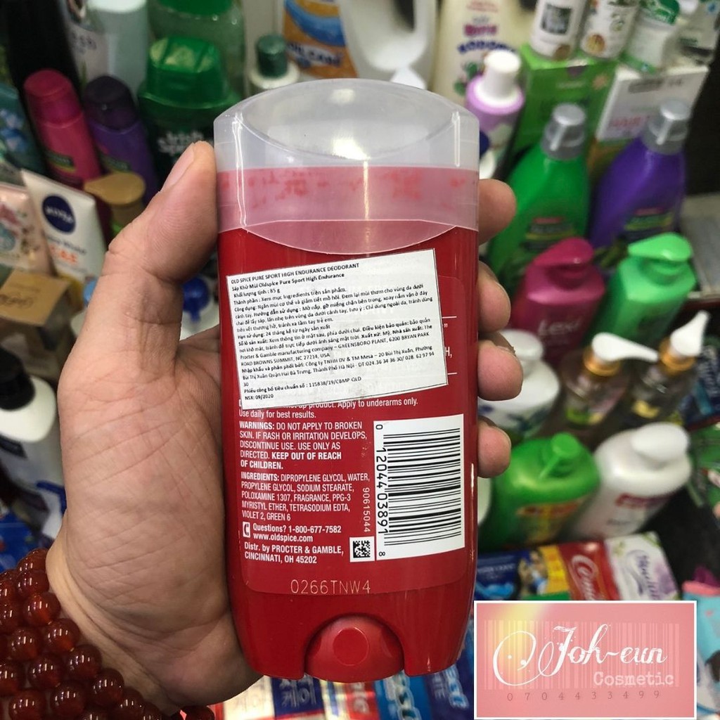 LĂN KHỬ MÙI OLD SPICE PURE SPORT Đỏ 85g