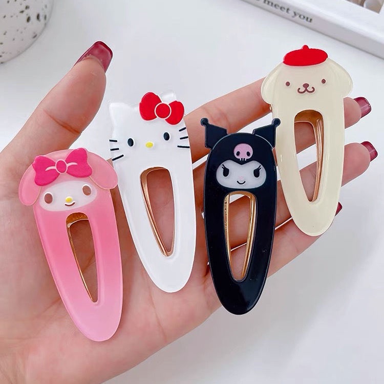 Kẹp Tóc Hình Hoạt Hình Bằng Hợp Kim Xinh Xắn Cho Bé Gái
