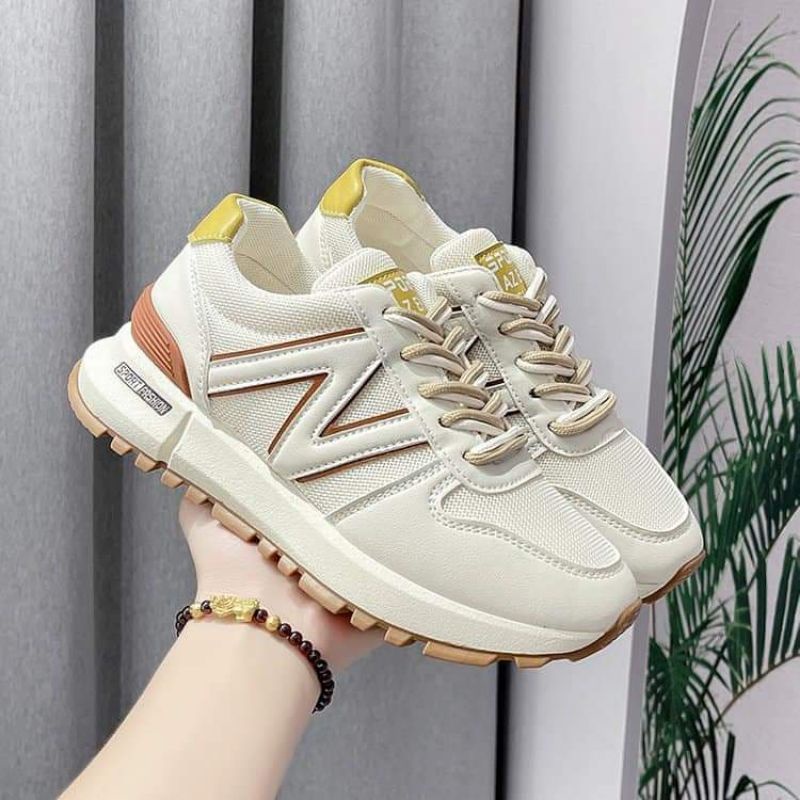 Giày thể thao chữ N đế cao 3 cm năng động LuxyShoes