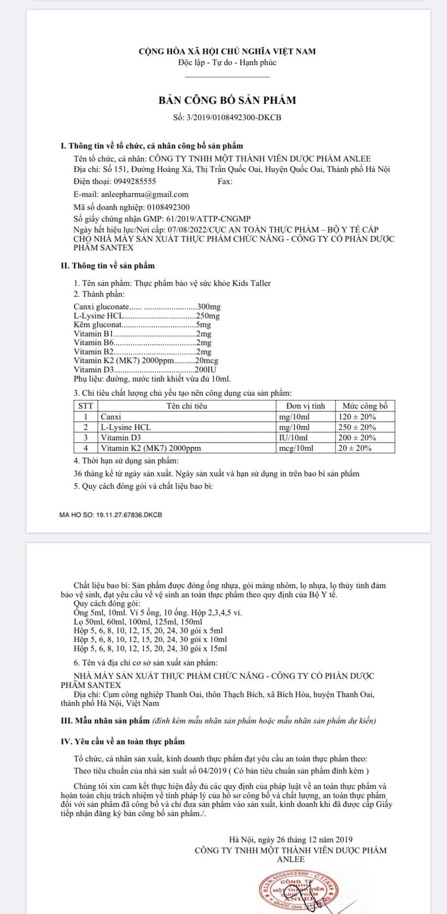 Canxi hữu cơ Kids taller | BigBuy360 - bigbuy360.vn