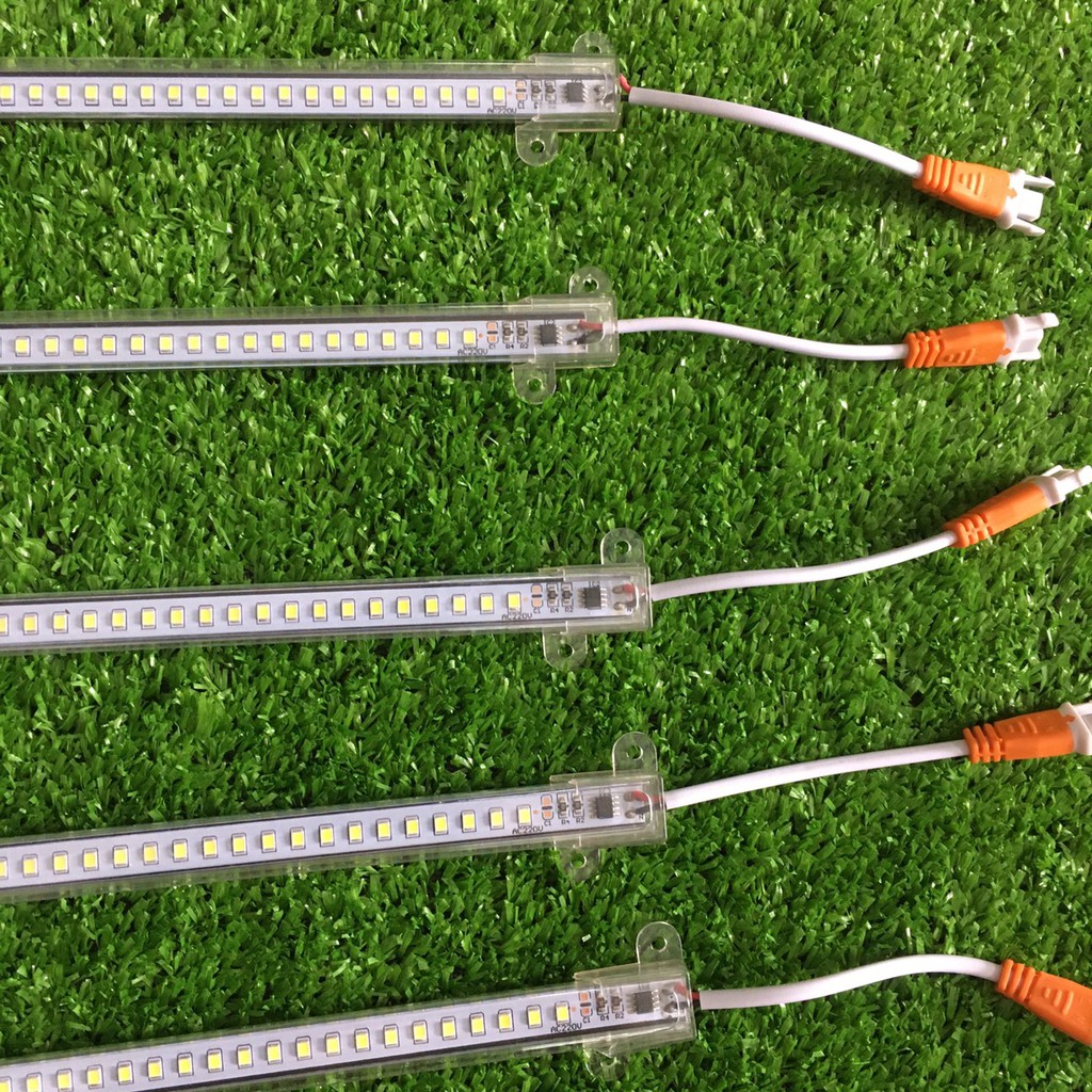 Led thanh 220v siêu sáng chíp 2835, led thanh 220v 50cm ánh sáng trắng vàng