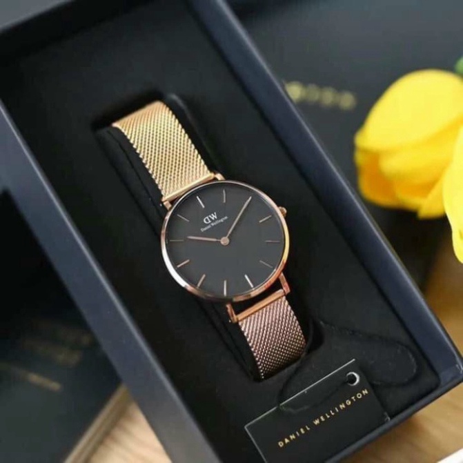 Đồng Hồ Halei DW Cặp Đôi Nam Nữ Dây Thép Lưới Đan Trẻ Trung - Máy Quartz - Bảo Hành 12 Tháng
