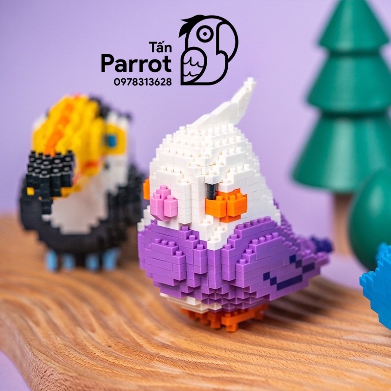 Lắp ráp Lego hình vẹt cao cấp