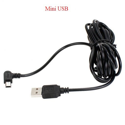 Dây nguồn cho camera hành trình Mini, Micro USB dài 3,5m