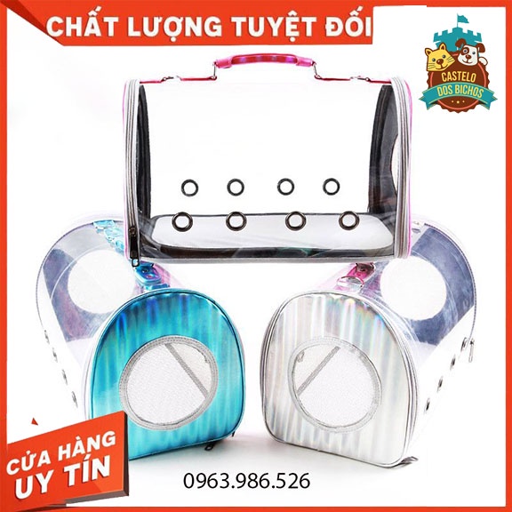 Túi Vận Chuyển Chó Mèo Trong Suôt- Túi Đựng Chó Mèo Cao Cấp