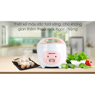 Nồi cơm nắp gài sunhouse 1.8 lít shd8607w 98-99%