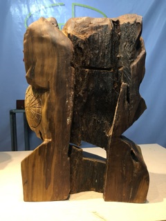 Đạt ma múa võ gỗ giáng hương