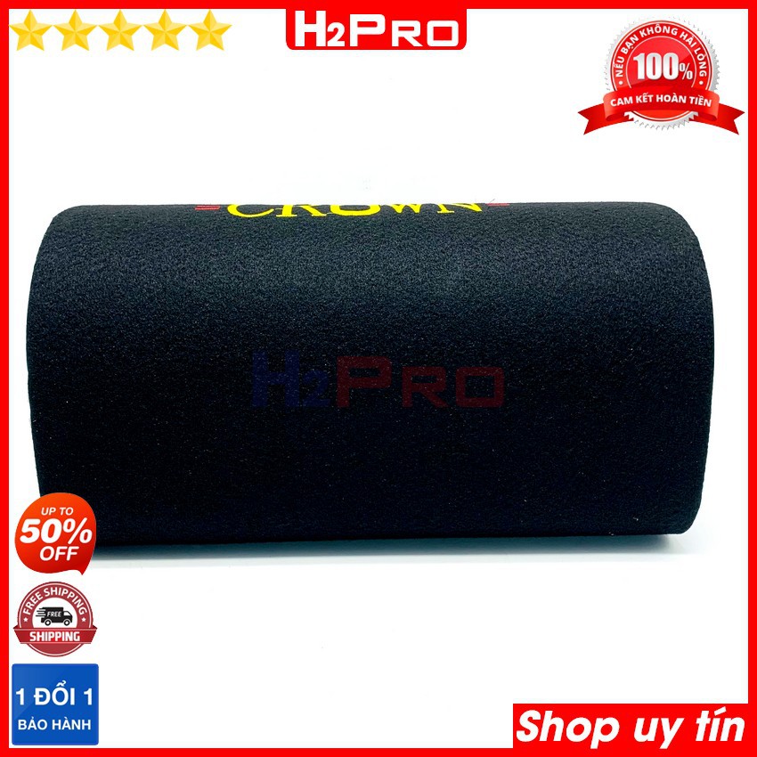 Loa bluetooth karaoke Crown 8 2021 H2PRO bass 20-180W đa năng USB-Thẻ nhớ-radio-2 jack mic, loa gầm ô tô cao cấp nghe nh