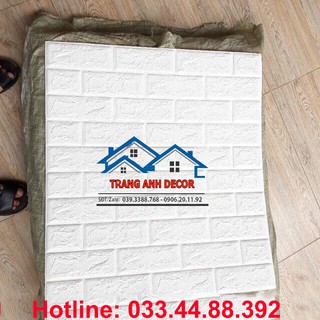 [SIÊU TIẾT KIỆM] XỐP DÁN TƯỜNG 3D GIẢ GẠCH MÀU TRẮNG HÀNG 3MM LOẠI 1