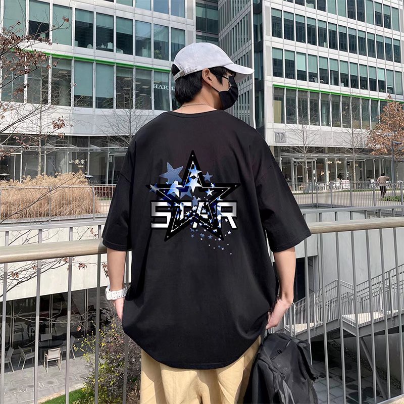 Áo Thun Tay Ngắn Dáng Rộng In Chữ Phong Cách Hip Hop Thời Trang Mùa Hè Cho Nam Và Nữ size M-5XL