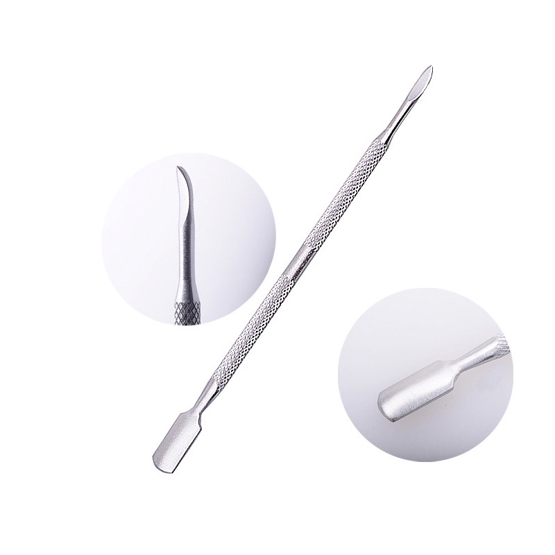 [Hàng mới về] Cây đẩy da chết hai đầu màu bạc bằng thép không gỉ