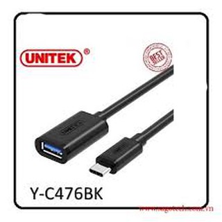 Cáp chuyển type c ra usb thường otg hiệu unitek yc-476- bảo hành 12 tháng