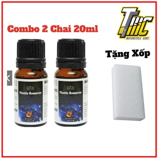 Combo 2 chai phục hồi nhựa nhám bạc màu Willf1 Plastic&Remove 10ml