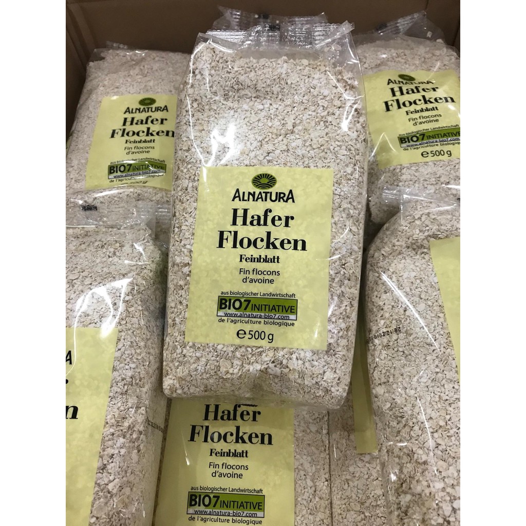 Yến mạch Organic Alnatura Hafer Flocken 500gr