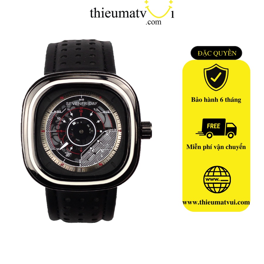 Đồng hồ cơ Sevenfriday Tubor màu Đen phiên bản mới thời trang dành cho Nam