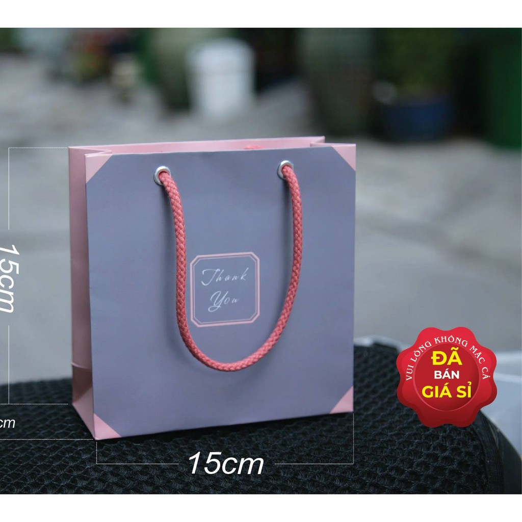 20 túi giấy vuông size 15x15x5cm đựng nước hoa đựng mỹ phẩm đựng kem (mẫu số 14)