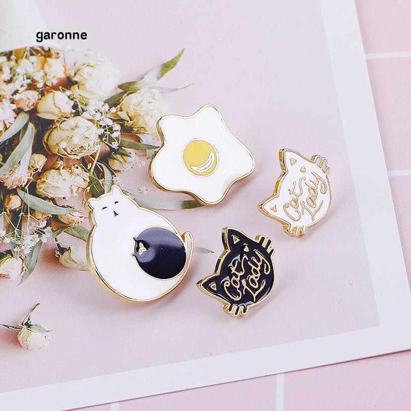 Ghim cài áo thiết kế theo chủ đề hình mèo nhỏ gọn độc đáo ngộ nghĩnh