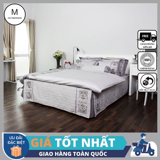 Bộ ga cotton solid edena mẫu 342 - chính hãng , cao cấp maybeding