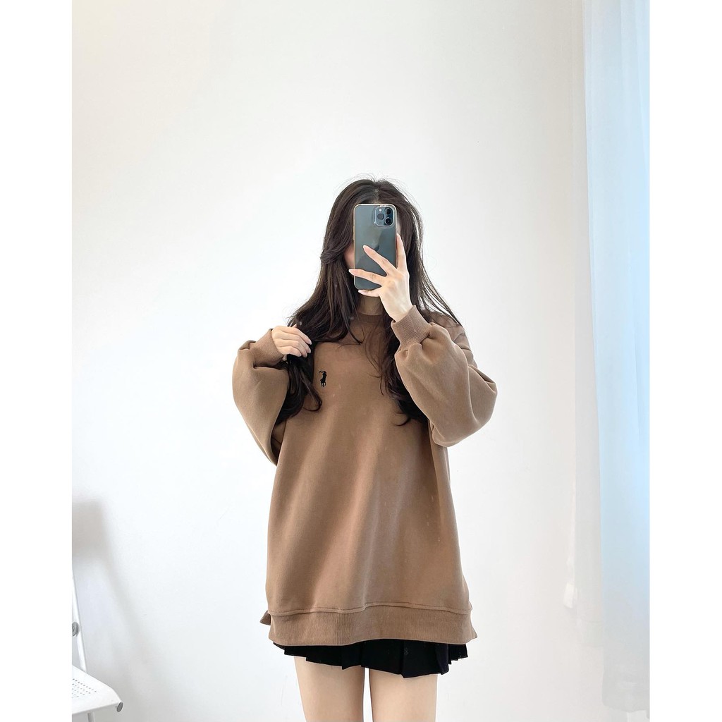 (FREESHIP) Áo sweater thêu hình ngựa hàng quảng châu Miho house