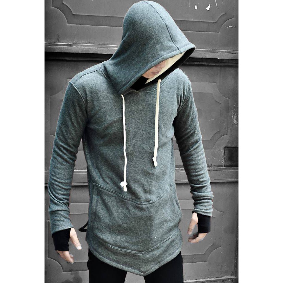 Áo hoodie basic nỉ lót lông hàn quốc mềm mịn