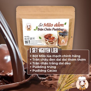 Set Milo Dầm, Ca Cao Dầm ( Set Lớn) Tặng Kèm Công Thức Và Pudding - VỊ NHỚ