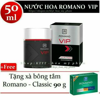 Nước hoa Romano VIP 50ml tặng cục xà bông 90g