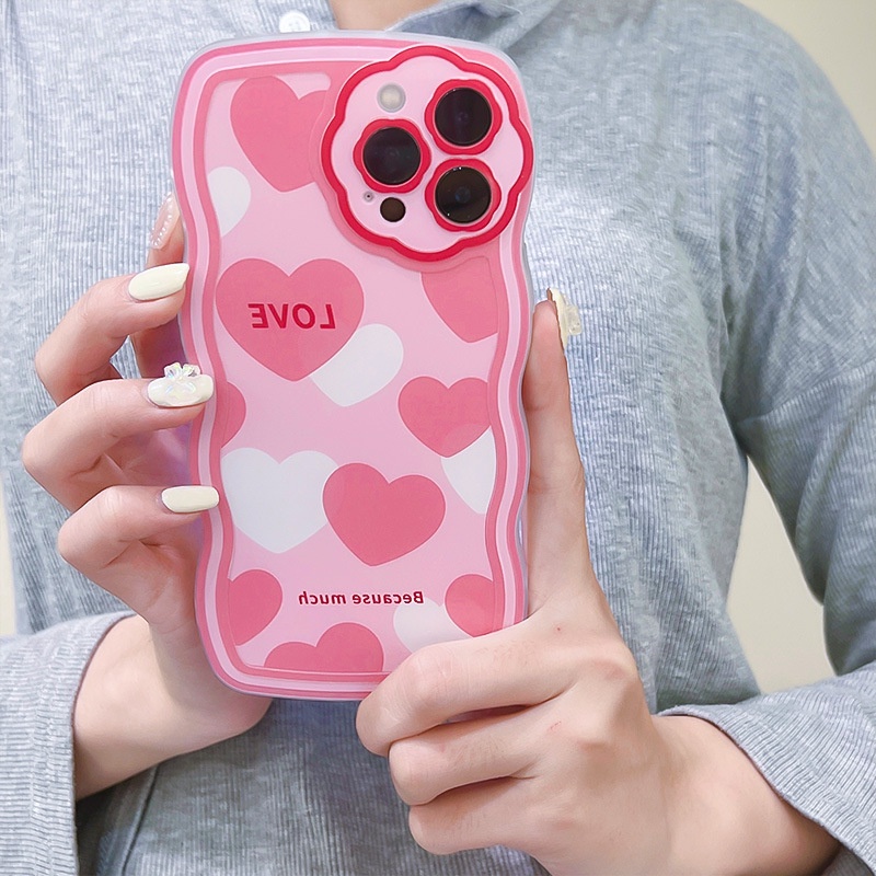 Ốp Điện Thoại Màu Hồng Họa Tiết Hoa Xinh Xắn Cho iphone 7 / 7plus / 8 / 8plus / xs / 11 / 12 / 13 / 14 / pro / max / plus / promax