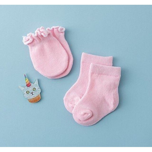 Sét tất kèm bao tay len cho bé sơ sinh