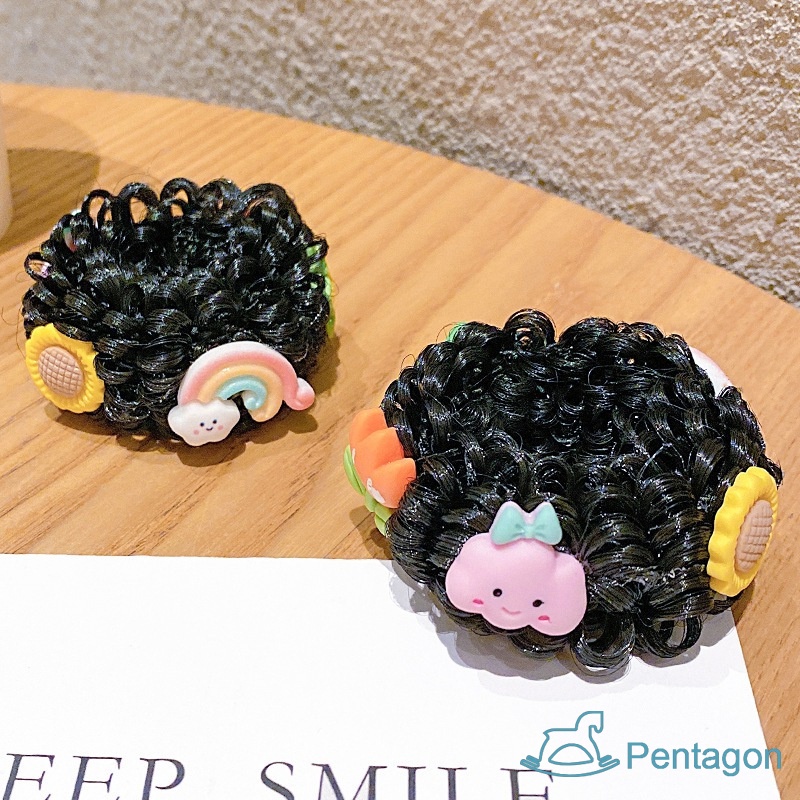 Dây Buộc Tóc Đính Hoa Xinh Xắn Cho Bé Gái