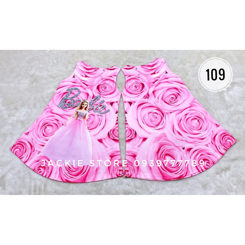 Đầm búp bê Barbie hồng sát tay