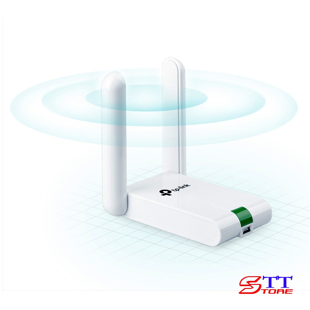 USB Thu Sóng Wifi Tp-Link TL-WN822N Bộ chuyển đổi USB không dây độ lợi cao tốc độ 300Mbps - Hàng Chính Hãng