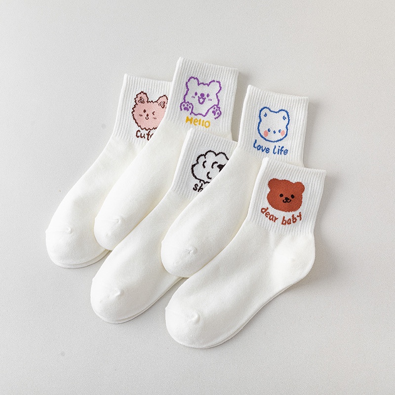 Vớ Cotton Thuần Khiết Phong Cách Nhật Bản Dễ Thương Cho Nữ