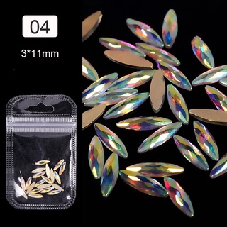 Phụ kiện đá hình trang trí nail set 5 viên