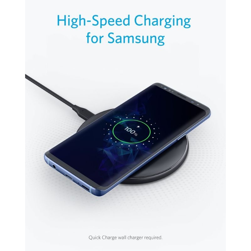 Đế Sạc Không Dây Anker Pokemon PowerWave Pad - A2503 Sạc Nhanh Chuẩn Qi