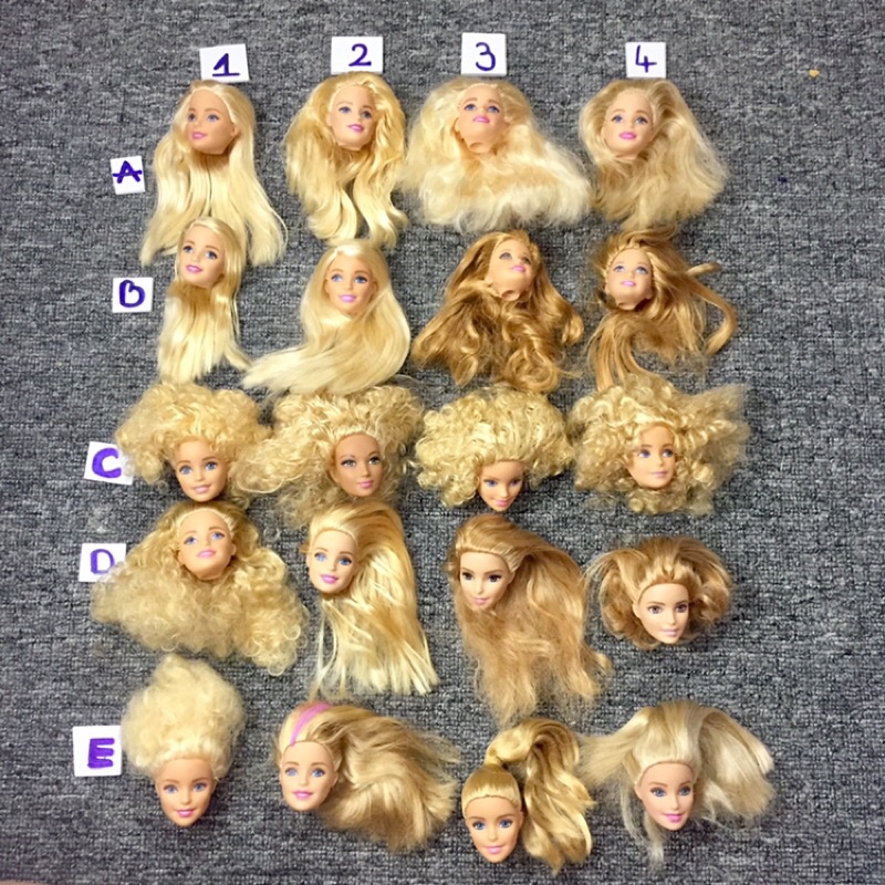 B7B-HEAD BÚP BÊ BARBIE MATTEL