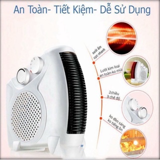 Quạt sưởi ấm 2 chế độ tiết kiệm điện - máy sưởi ấm thông minh