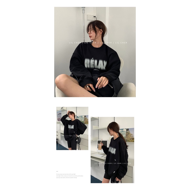 Áo Thun Tay Dài In Chữ Thời Trang Dành Cho Nữ