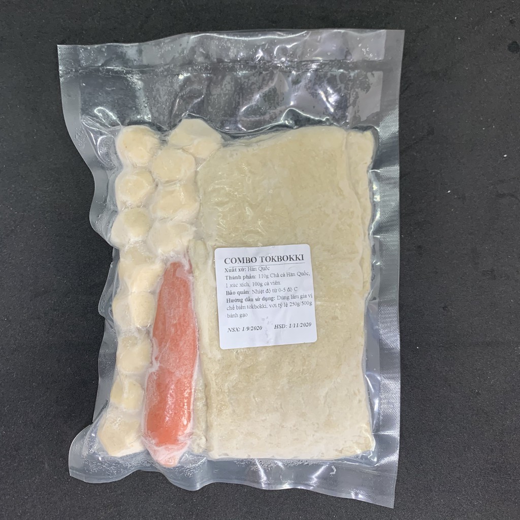 500G BÁNH GẠO CẮT KHÚC GÓI VÀNG + 100G SỐT + 250G COMBO CHẢ CÁ, CÁ VIÊN, XÚC XÍCH