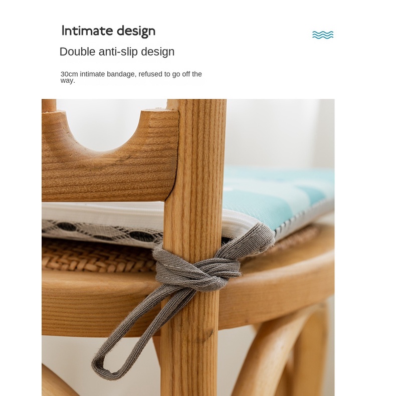 Đệm Lót Ghế Ngồi Văn Phòng Bằng Lụa Lạnh Thoáng Khí Kích Thước 40 * 40 * 3cm