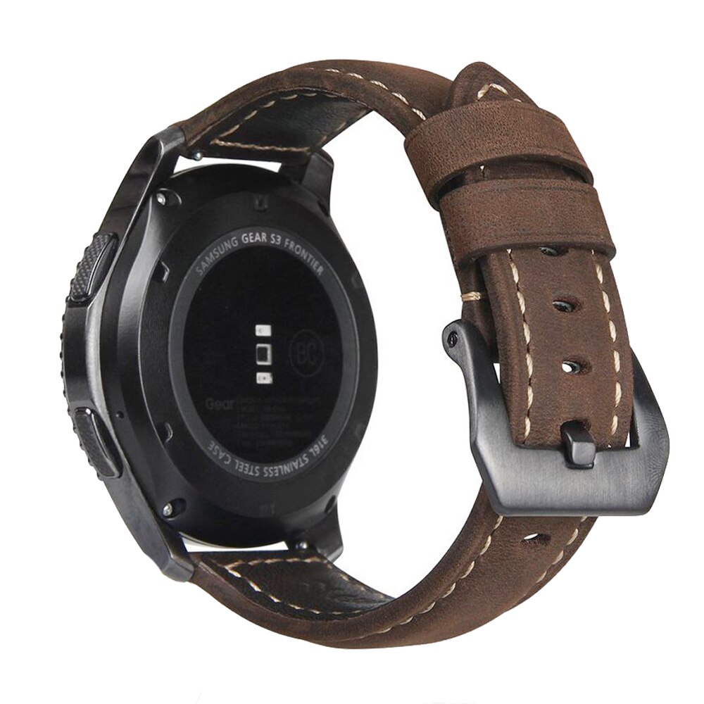 Dây da đeo đồng hồ dành cho Samsung Galaxy Watch 3 41mm 45mm