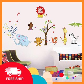 ⚡️𝗙𝗥𝗘𝗘𝗦𝗛𝗜𝗣⚡️ Decal dán tường Voi phun nước