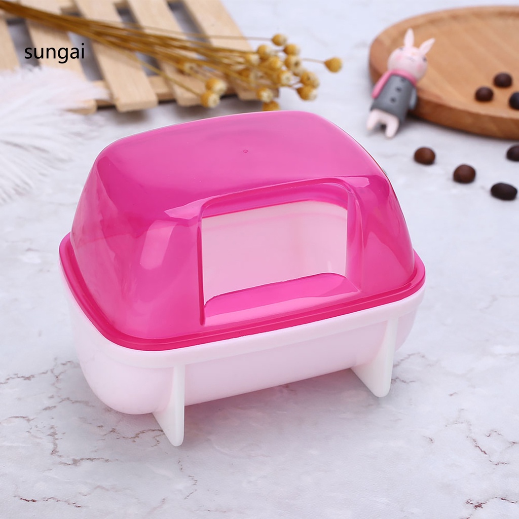 Bồn tắm bằng nhựa thoải mái cho thú cưng sóc chuột hamster