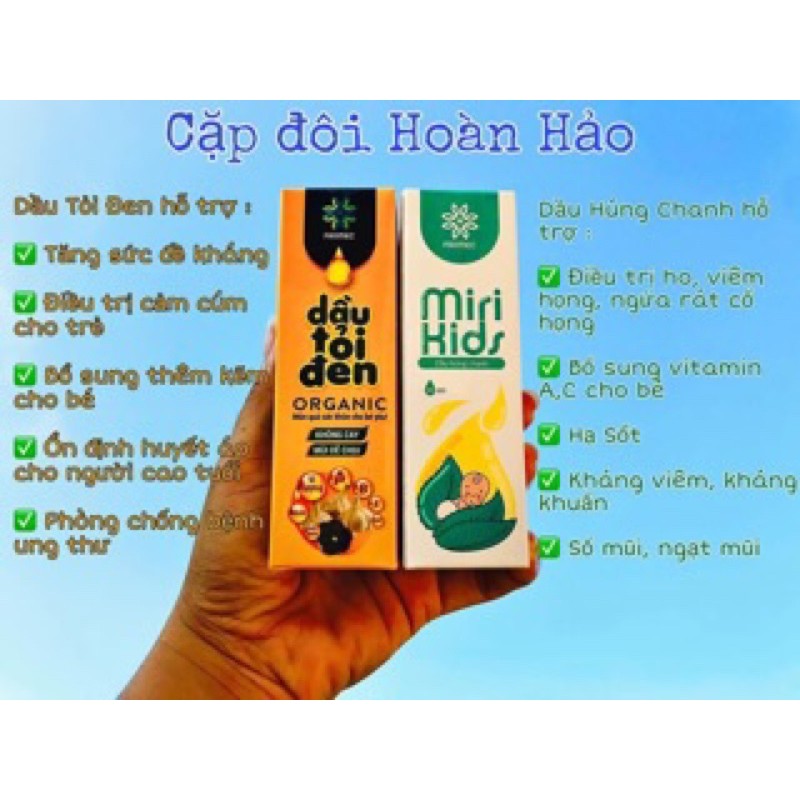 DẦU TỎI ĐEN ORGANIC,Tăng sức đề kháng cho bé