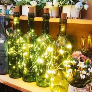 CHAI THUỶ TINH DÂY ĐÈN NÚT BẦN (sẵn đèn), TRANG TRÍ NHÀ, TRANG TRÍ QUÁN CÀ PHÊ