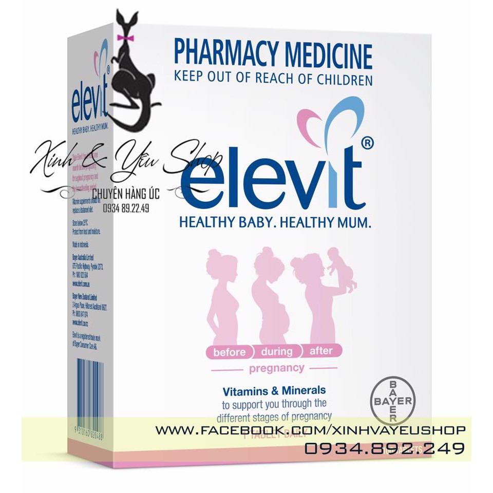 Elevit 100v (hồng)