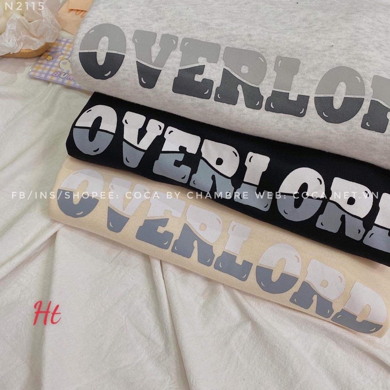 Áo nỉ cổ tròn Over ngang H2